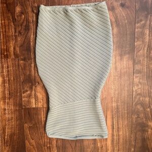 Meshki Green Ribbed Pencil Mini‎ Dress